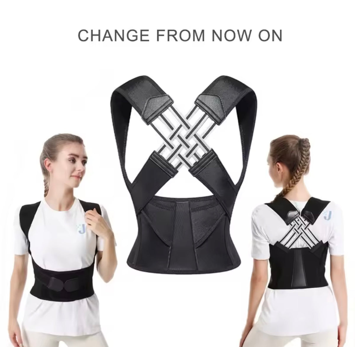 Posture Corrector - Adjustable Back Support for Better Posture