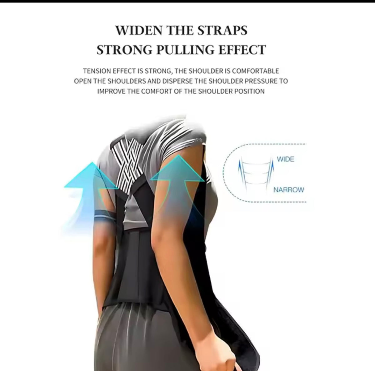 Posture Corrector - Adjustable Back Support for Better Posture