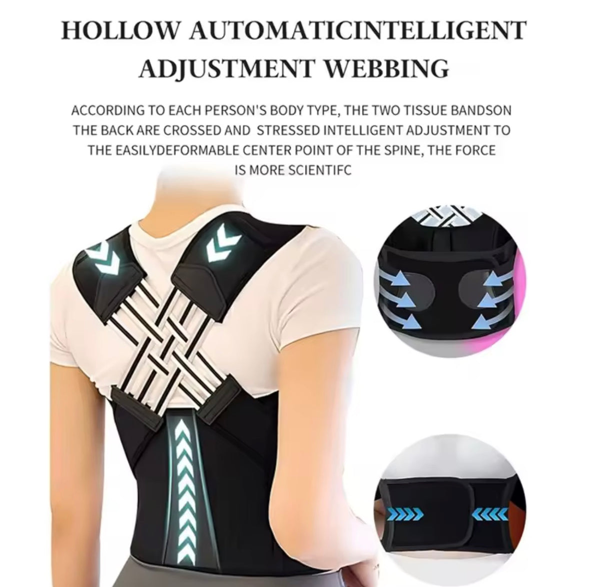 Posture Corrector - Adjustable Back Support for Better Posture