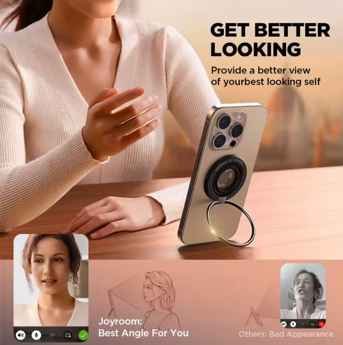 Magnetic Phone Grip - Secure Holder for Easy One-Hand Use