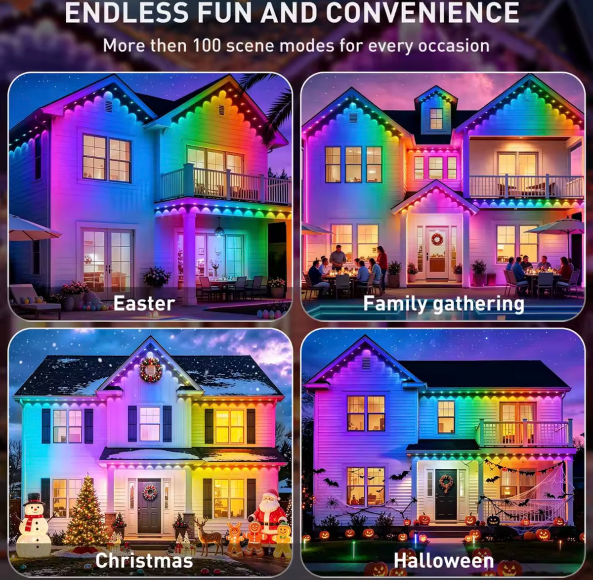Smart LED Light Strips - Color Changing Lights with App Control