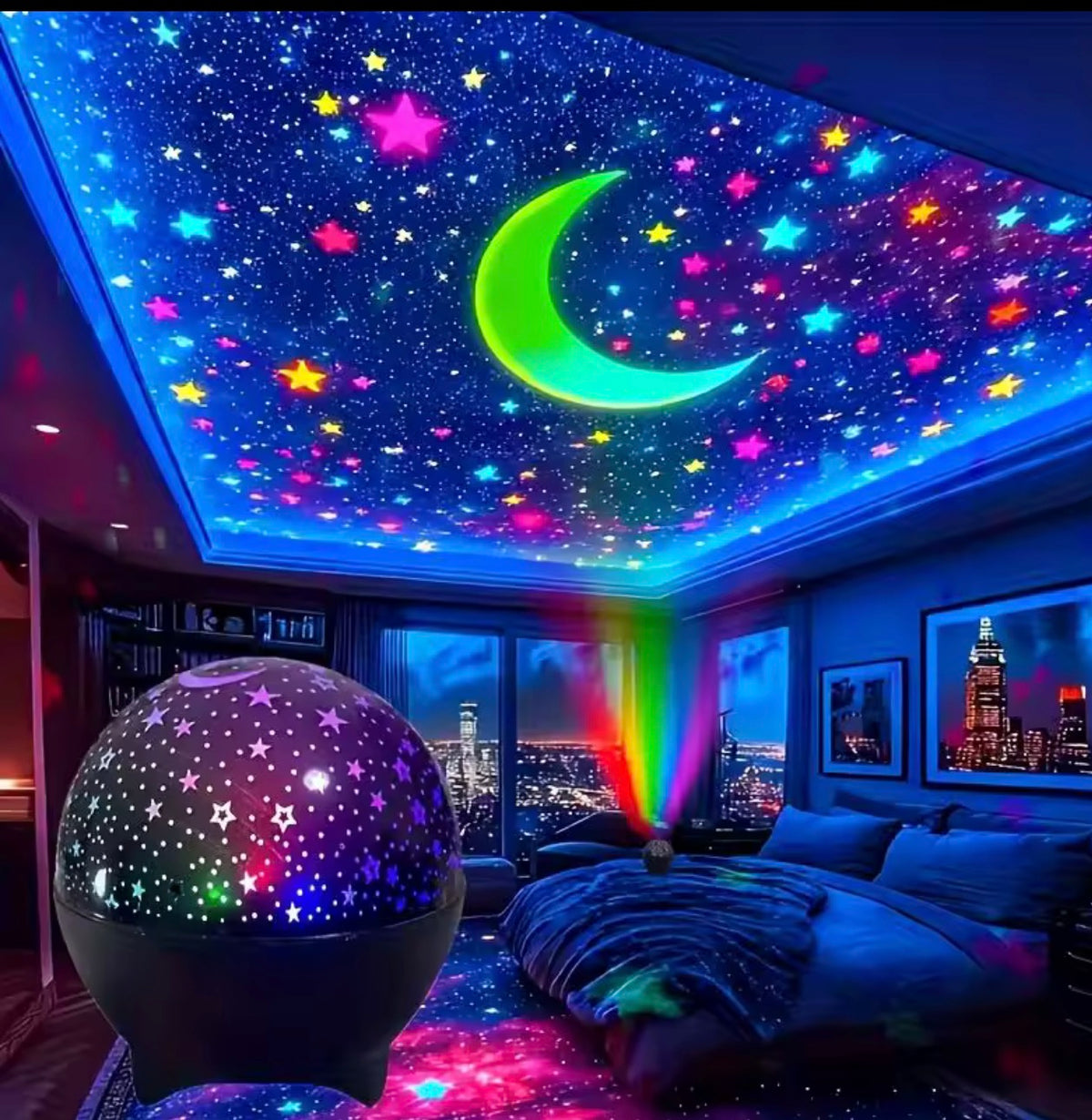 Galaxy Star Projector - LED Night Light with Nebula & Stars