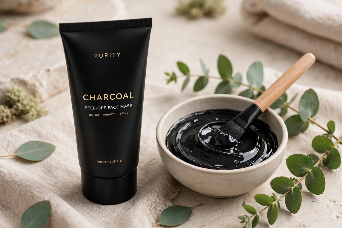 Charcoal Peel-Off Face Mask - Deep Cleansing Blackhead Mask