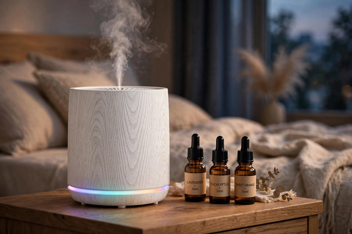 Aroma Diffuser Humidifier - Cool Mist with LED Mood Light
