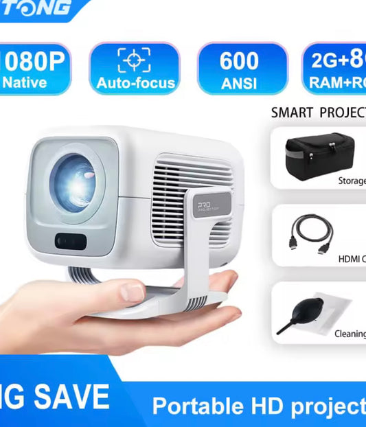 Portable WiFi Projector - HD Mini Projector for Home Theater & Outdoor Movies