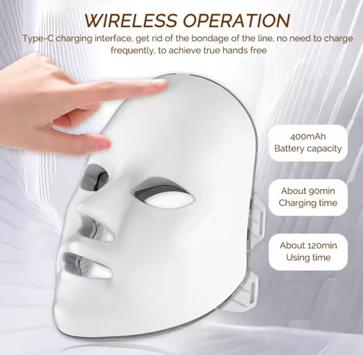 LED Light Therapy Mask - Red Light Therapy for Skincare at Home