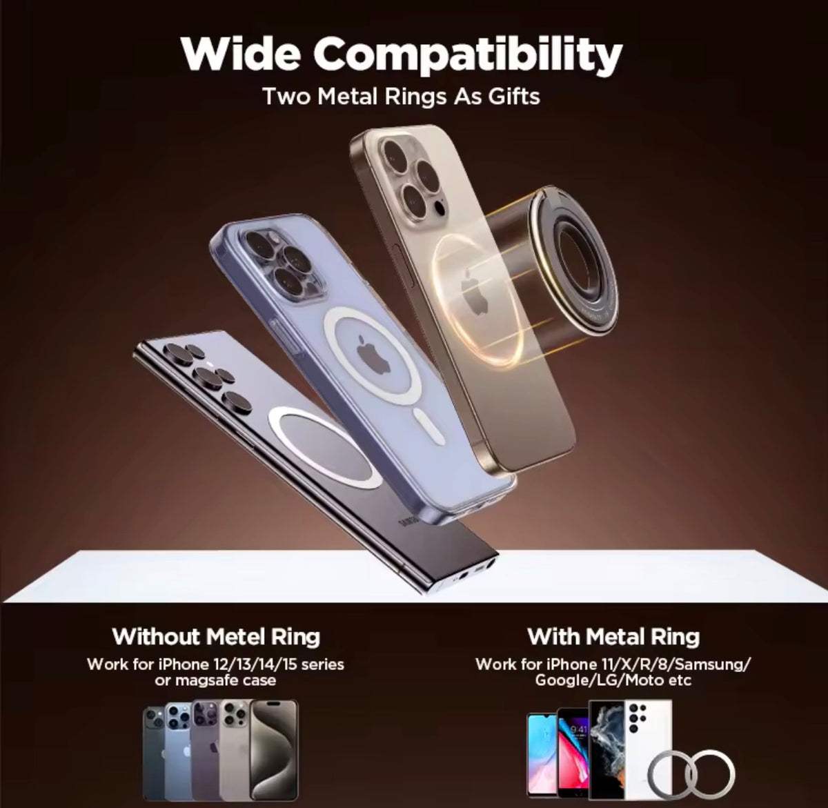 Magnetic Phone Grip - Secure Holder for Easy One-Hand Use