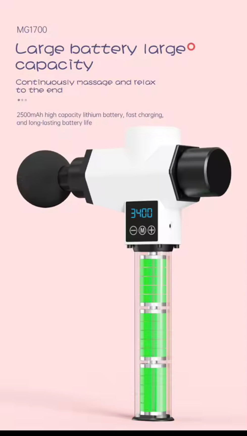 Massage Gun - Deep Tissue Percussion Massager for Muscle Recovery