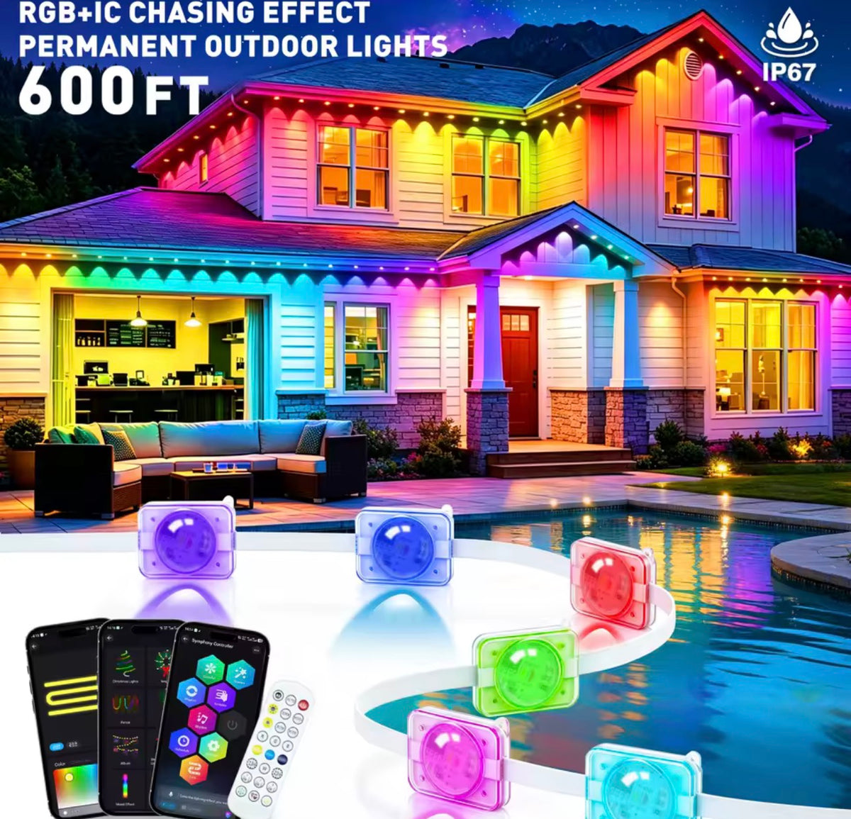 Smart LED Light Strips - Color Changing Lights with App Control