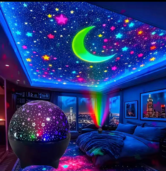 Galaxy Star Projector - LED Night Light with Nebula & Stars