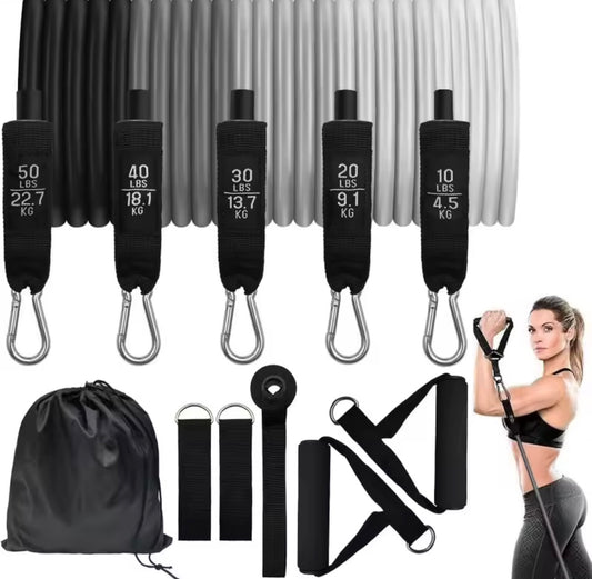Resistance Bands Set - Portable Home Workout Bands for Strength Training