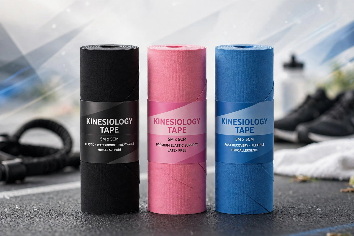 Kinesiology Tape 3-Pack - Athletic Support Tape for Muscles & Joints