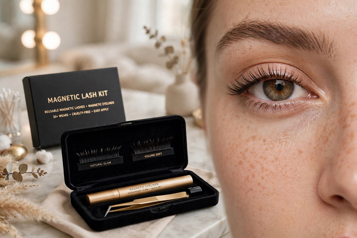 Magnetic Eyelash Kit - No-Glue Reusable Lashes
