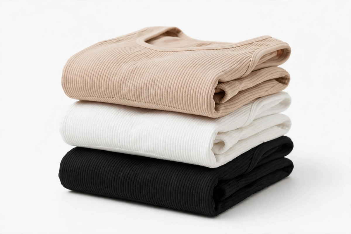 Seamless Crop Top 3-Pack – Ribbed Sports Bralettes