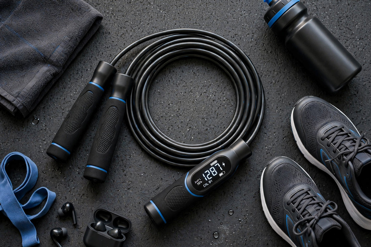 Smart Jump Rope with Counter - Digital Calorie Tracking