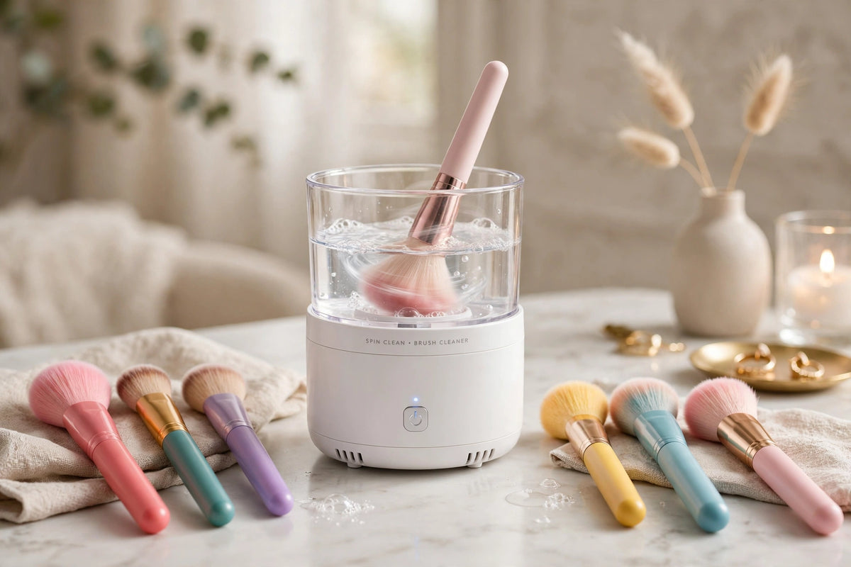 Electric Makeup Brush Cleaner - Fast Spin Dry Machine