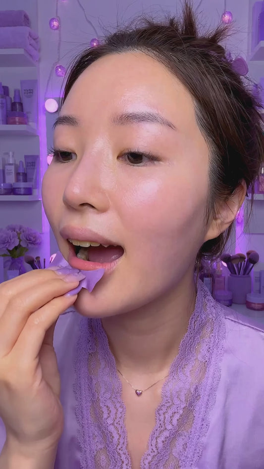 Purple Teeth Whitening Strips - Enamel-Safe Brightening Strips